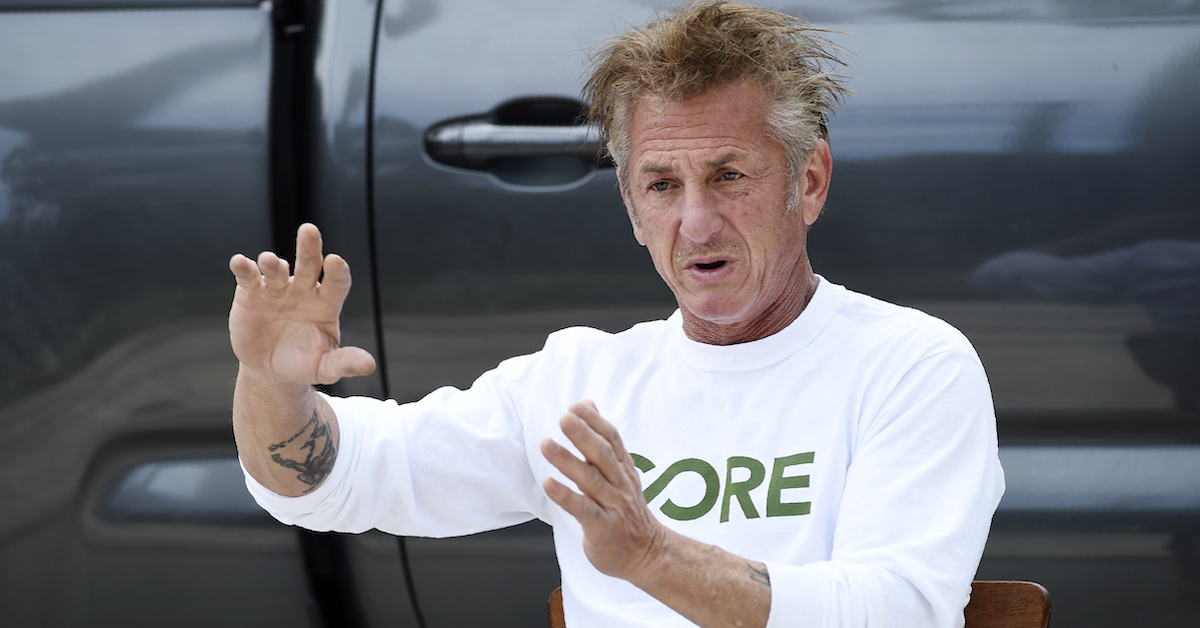 Sean Penn Shows Painting in Home From Buddy Hunter Biden