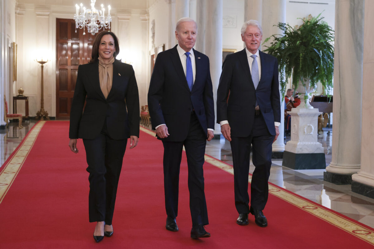 Kamala Harris, Joe Biden, Bill Clinton
