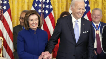 Nancy Pelosi with Joe Biden