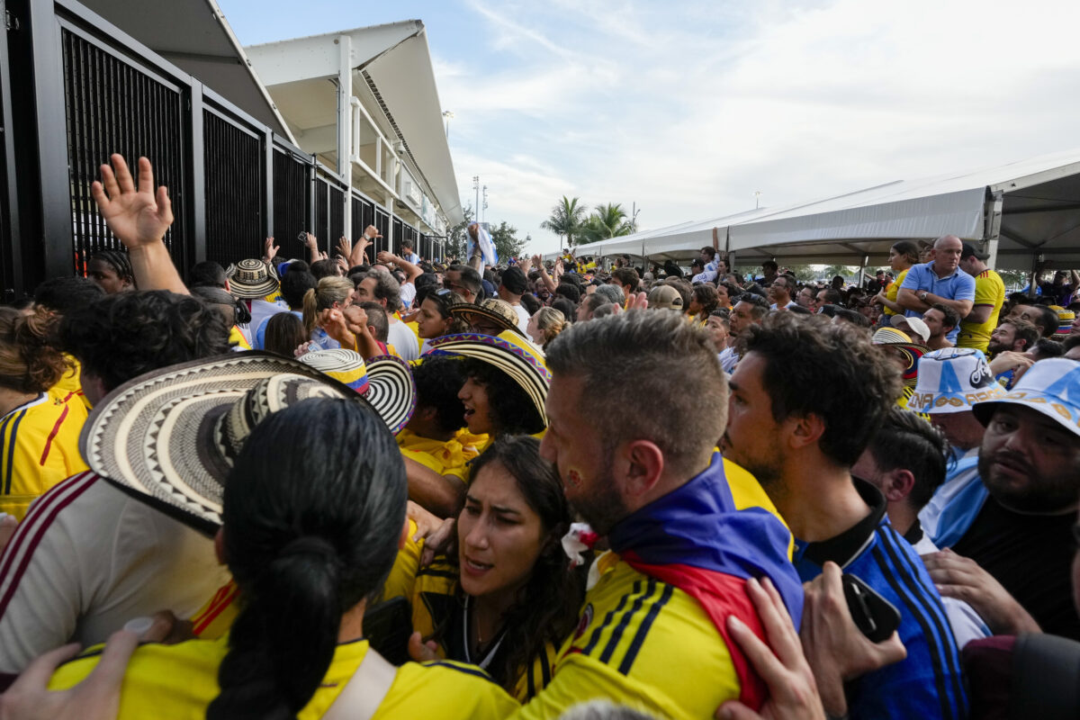 Fans at Copa America final at Hard Rock Stadium