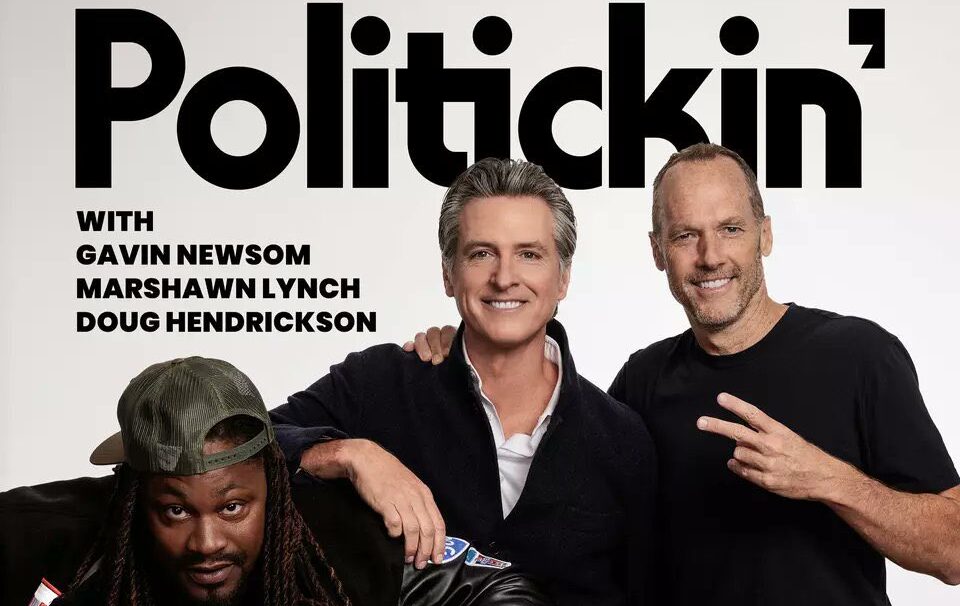 Gavin Newsom Launching Podcast With Ex-NFL Star Marshawn Lynch