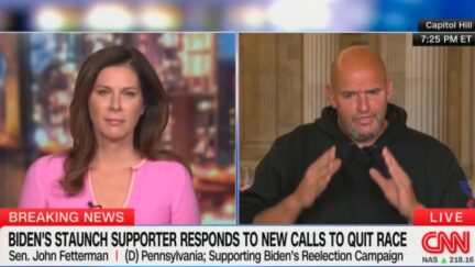 Erin Burnett and John Fetterman