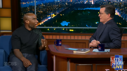 Charlamagne and Stephen Colbert