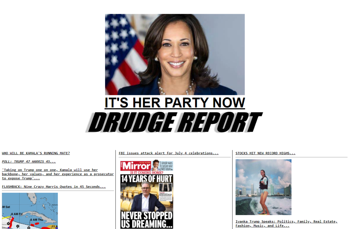 Matt Drudge Promote Kamala Harris As Biden's Replacement