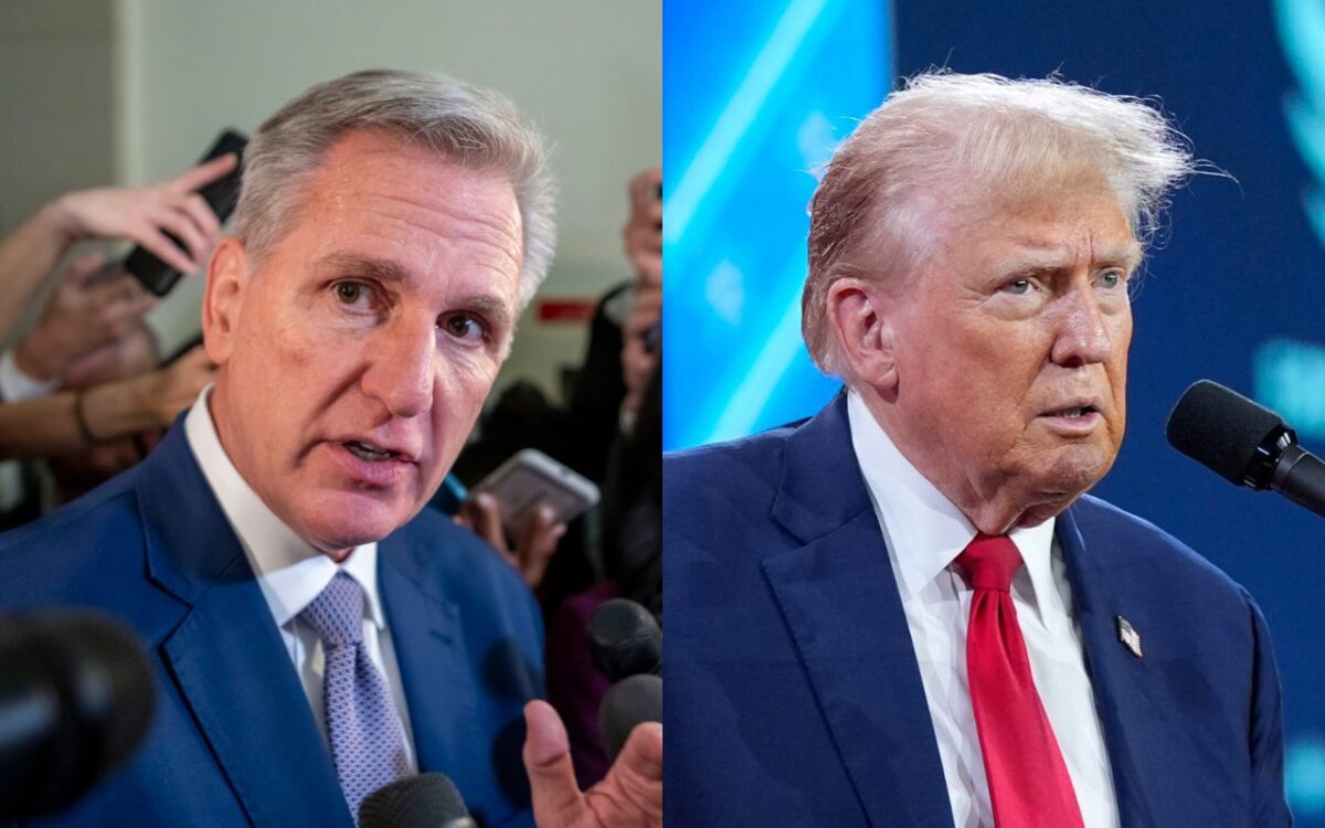 Kevin McCarthy and Donald Trump