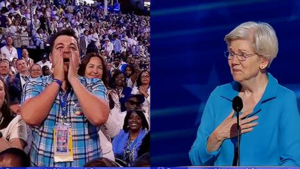 Stunned Elizabeth Warren Wipes Away Tears As DNC Crowd Goes NUTS