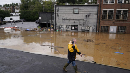Scene from Hurricane Helene's damage in Asheville, North Carolina