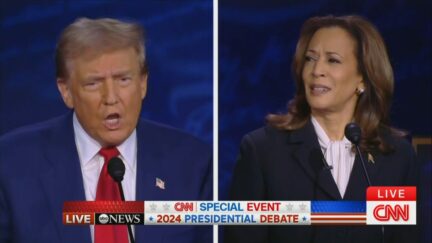 Donald Trump and Kamala Harris