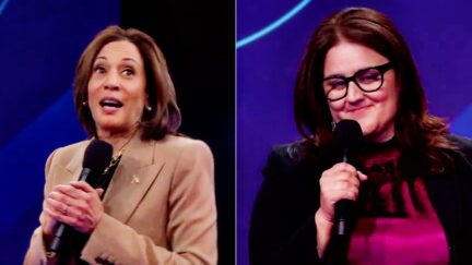 ‘Um—‘ Kamala Harris Stumped When Asked To Name 3 Good Things About Trump At Town Hall