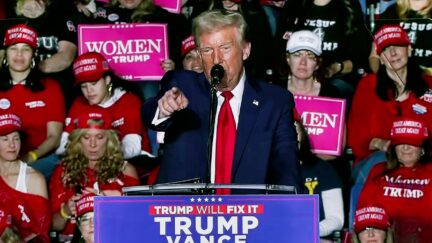 Trump Agrees When Fans Scream For Mike Tyson To Fight Kamala Harris At Rally — Right In Front Of 'Women For Trump' Signs