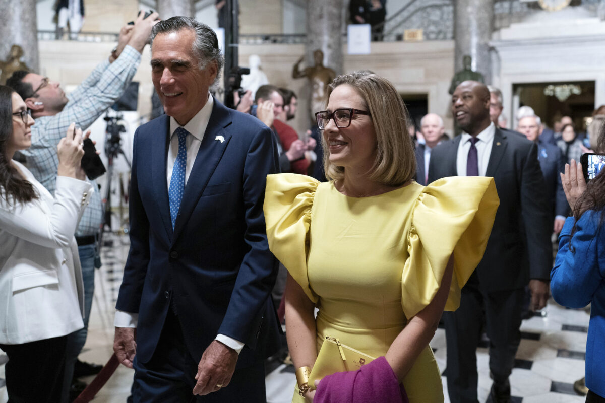 Mitt Romney and Kyrsten Sinema