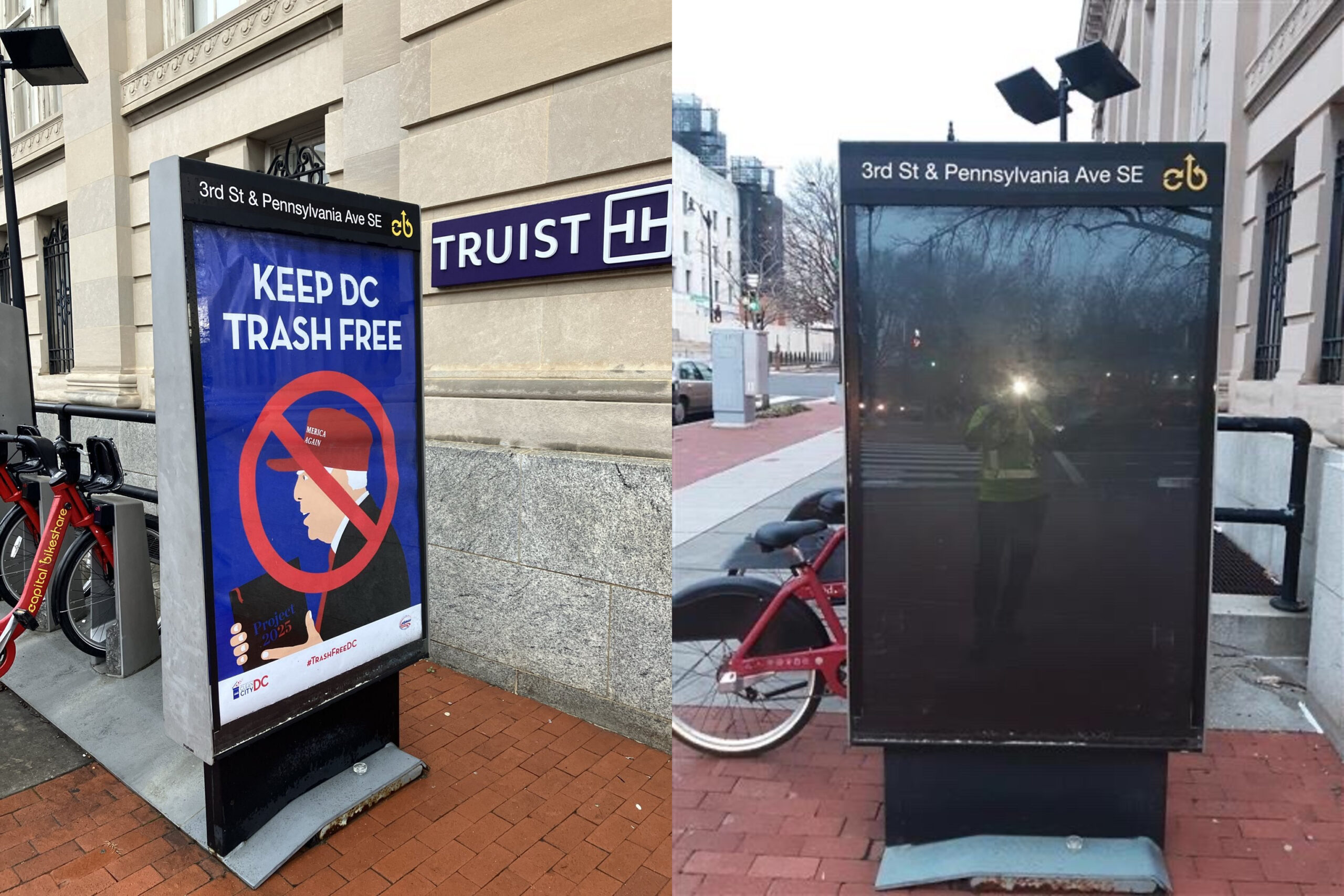 D.C. Removes Phony Anti-Trump ‘Trash’ Ad Posted in Washington: ‘Not Created, Funded, or Authorized’