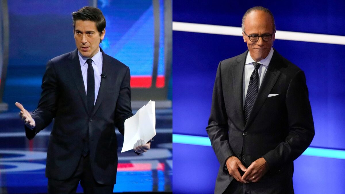 David Muir and Lester Holt
