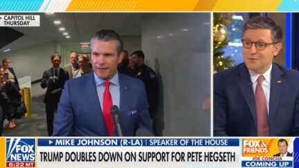 Mike Johnson 'Optimistic' Pete Hegseth Gets Confirmed