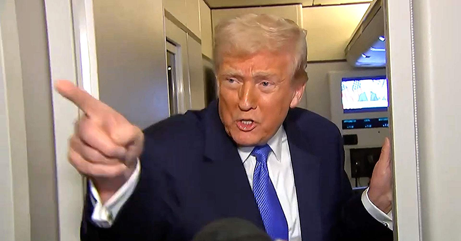 Trump Lashes Out At Reporter On Air Force One After Triggering Question