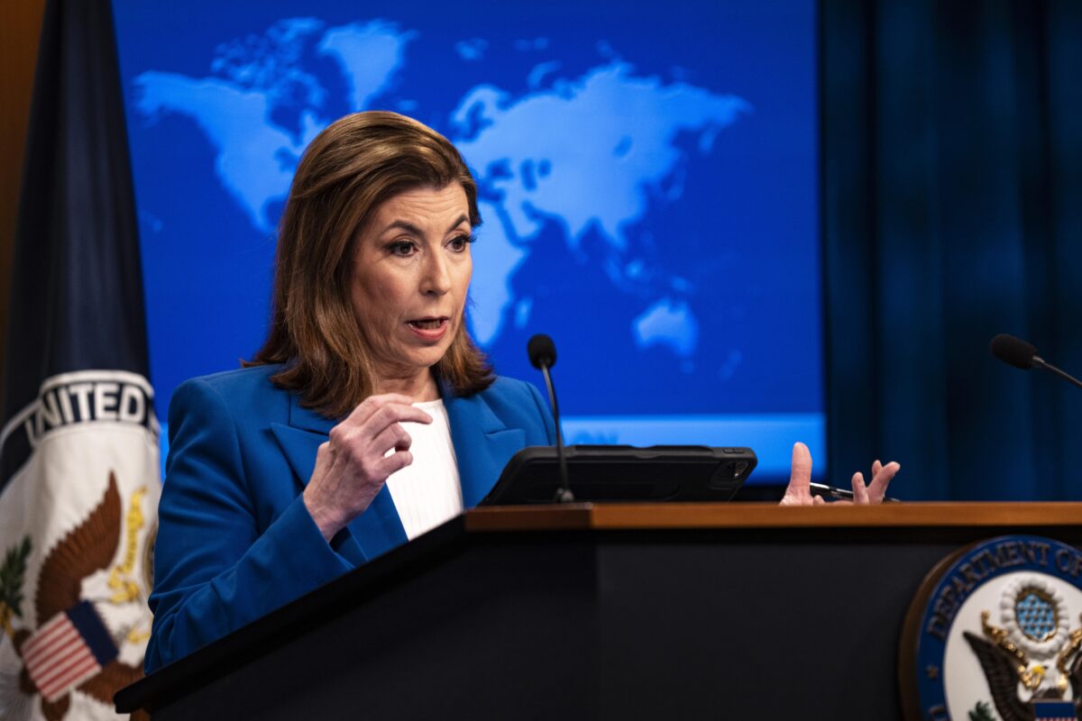 State Department spokesperson Tammy Bruce