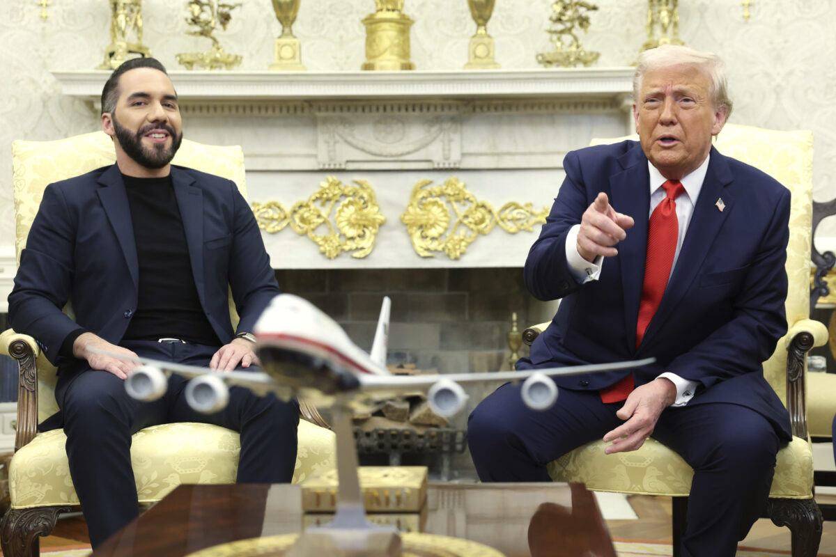 El Salvador's President Nayib Bukele meets with Donald Trump