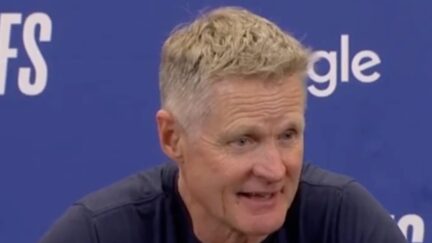 Steve Kerr reacts to explicit Draymond Green chants