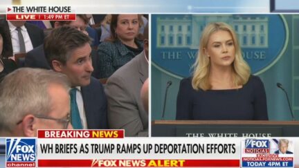 Jonathan Swan Presses Leavitt On Trump 'Abuse of Power'