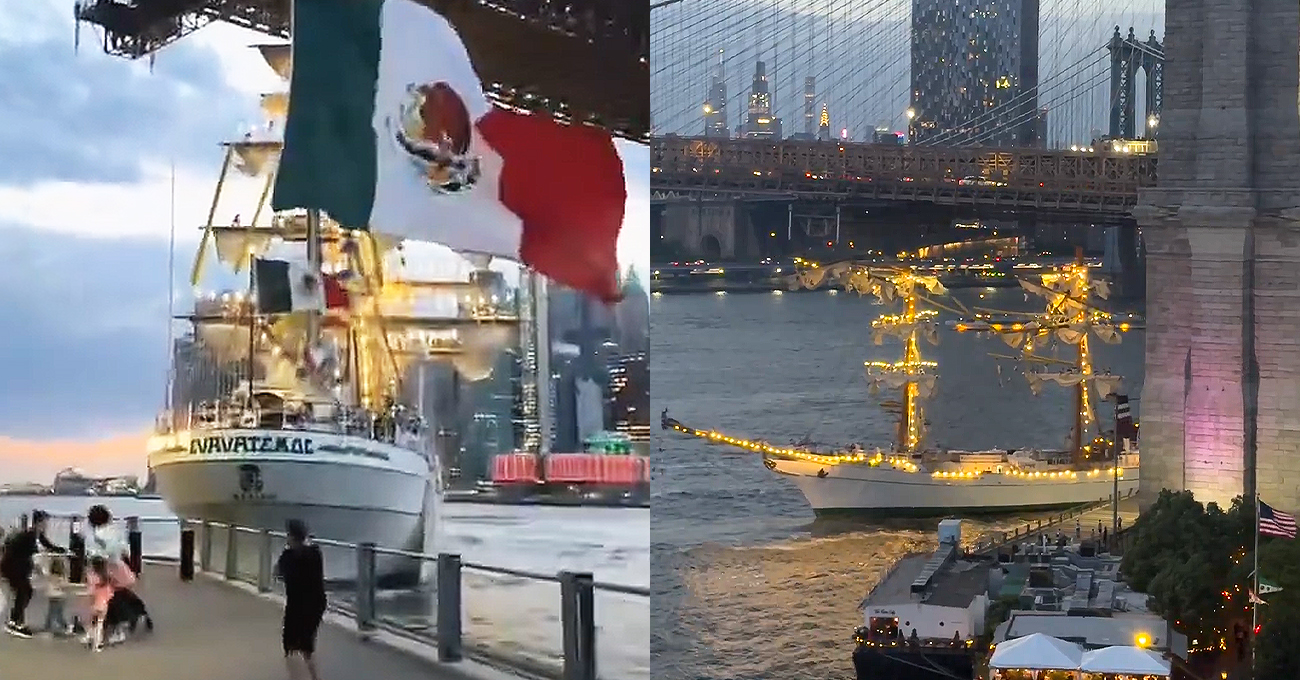 Mexican Navy Sailing Ship Crashes Into Brooklyn Bridge, Dozens Injured WATCH: Huge Mexican Navy Ship Crashes Into Brooklyn Bridge, Emergency