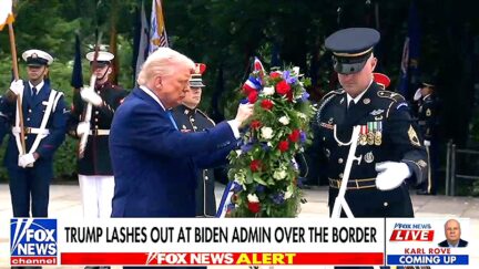 WATCH: Fox Reporter Reads Out Trump 'SCUM' Rant — As Trump Laying Wreath For Fallen Soldiers Plays