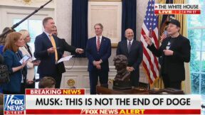Elon Musk Shuts Down Fox's Peter Doocey At White House Presser
