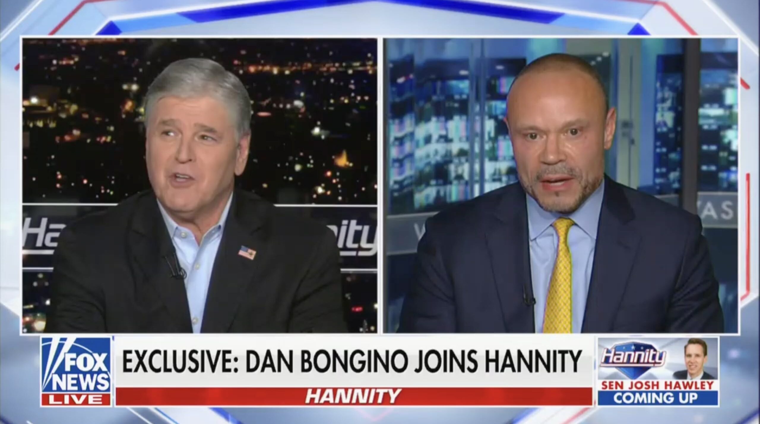 Sean Hannity and Dan Bongino