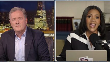 Candace Owens and Piers Morgan