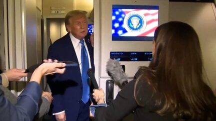 Trump Lashes Out At CNN On Air Force One When Kaitlan Collins Displeases Him