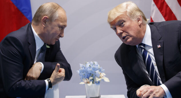 Vladimir Putin with Donald Trump