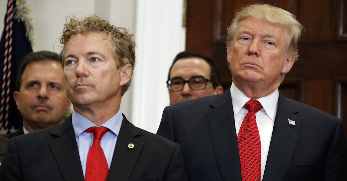 Rand Paul Responds To Trump's White House Invite