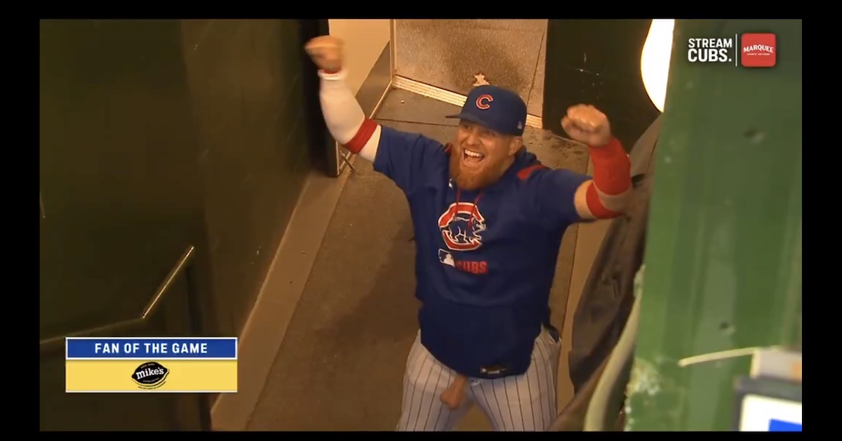 Justin Turner Celebrates With Fake Testicles