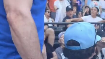 Anthony Volpe's dad argues with Mets fan