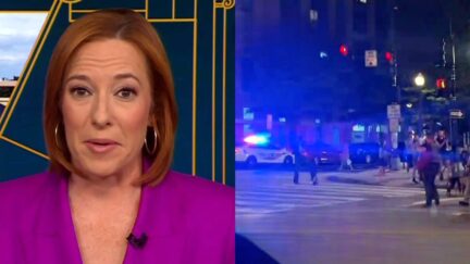 MSNBC’s Jen Psaki Cheers Trump Cop Protesters For ‘A-Plus Creative’ Trolling in Streets