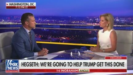 Pete Hegseth and Laura Ingraham