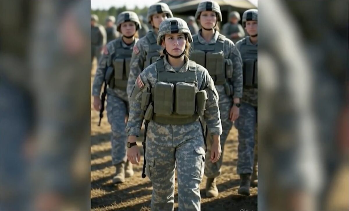 AI-generated military image