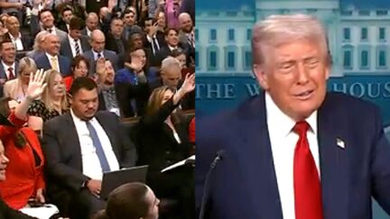 White House Reporters Laugh Themselves Silly At Trump Crack As Press Corps Out-Embarrasses Itself