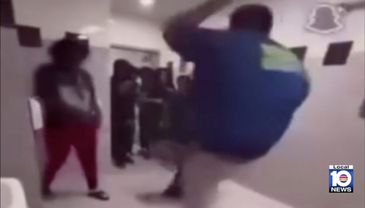 Florida high school football coach fights students