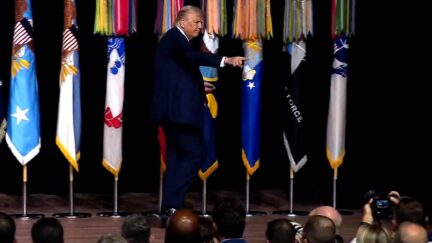 Trump Gets Brutal Review From Pool Report On Military Speech Crowd