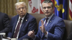 Donald Trump and Pete Hegseth