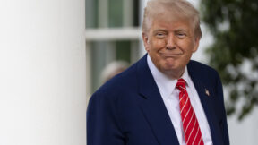 Donald Trump at White House