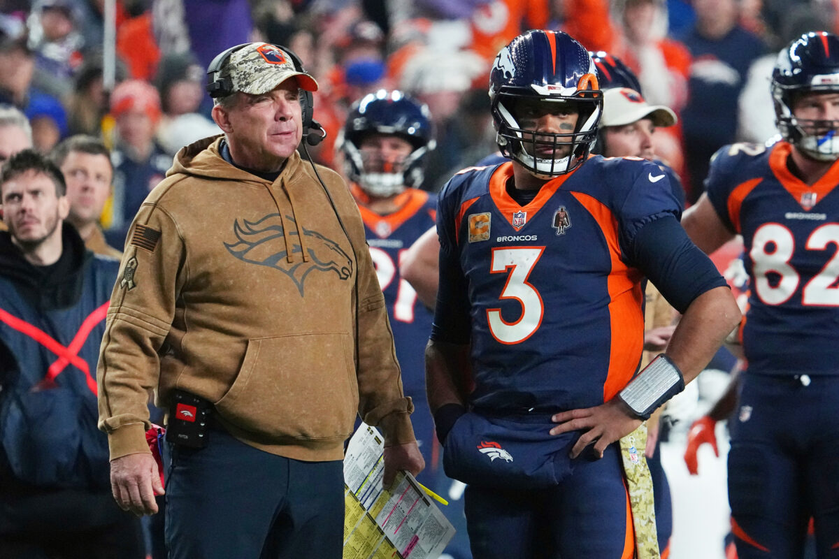 Sean Payton and Russell Wilson