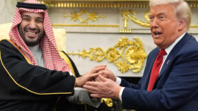 Donald Trump. Mohammed bin Salman
