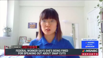 Ellen Mai, USDA employee on MSNBC