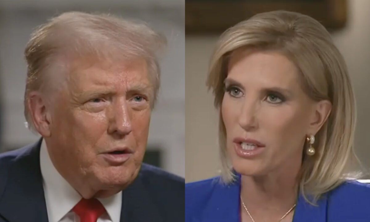 Laura Ingraham and Donald Trump