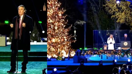 Trump Honcho Coaches Crowd To Cheer Loudly When Christmas Tree Ceremony 'National Telecast' Starts
