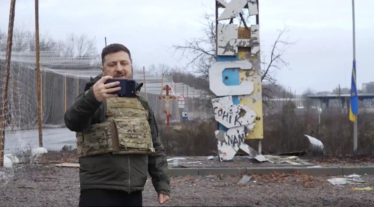 Zelenskyy in Kupiansk