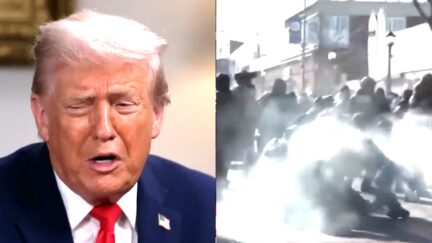 Trump Rattles Off Random Unrelated Posts As ICE Battle Rages After New Shooting