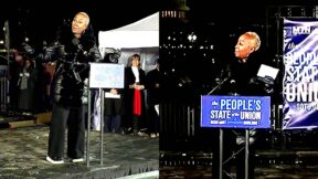 Joy Reid Hits Back at Heckler Shouting 'You Suck! You're a Loser!' at Anti-Trump SOTU Rally