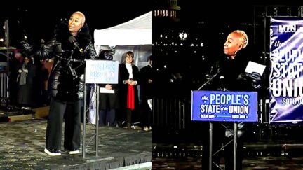 Joy Reid Hits Back at Heckler Shouting 'You Suck! You're a Loser!' at Anti-Trump SOTU Rally